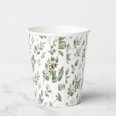 Elegante botanische eucalyptus papieren beker (Rechts)