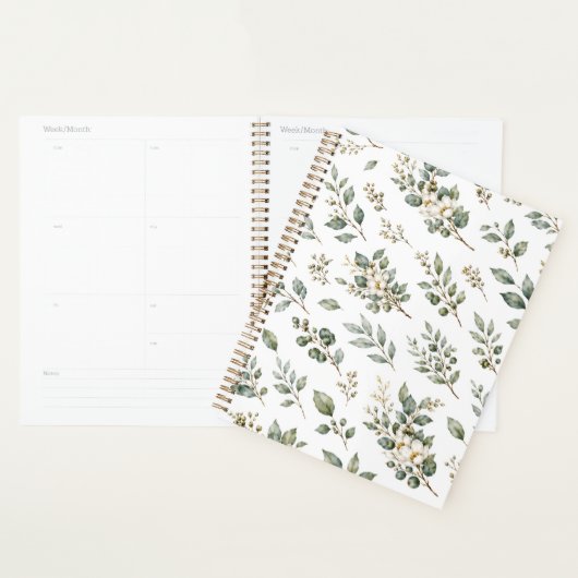 Elegante Botanische Eucalyptus Planner (Display)