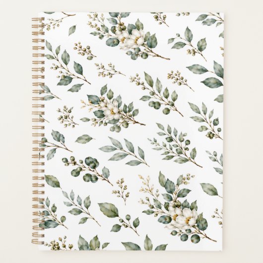 Elegante Botanische Eucalyptus Planner (Voorkant)