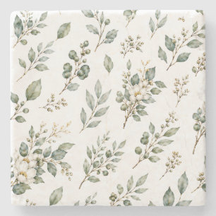 Elegante Botanische Eucalyptus Stenen Onderzetter