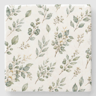 Elegante Botanische Eucalyptus Stenen Onderzetter
