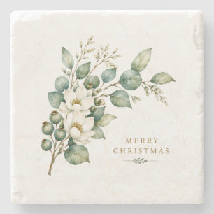 Elegante Botanische Eucalyptus Stenen Onderzetter