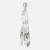 Elegante botanische eucalyptus stropdas (Achterkant)