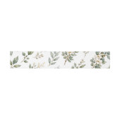 Elegante botanische eucalyptus tailleband uitnodigingen wikkel (Vlak)