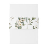 Elegante botanische eucalyptus tailleband uitnodigingen wikkel (Achterkant Voorbeeld)