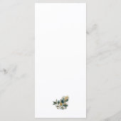 Elegante botanische eucalyptusgroen calligrafie menu (Achterkant)