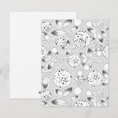 Elegante botanische folkart-ansichtkaart feestdagenkaart (Voorkant / Achterkant)