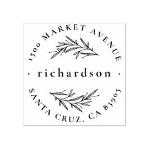 Elegante Botanische Formele Naam Ronde Terugkeerad