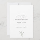 Elegante botanische foto bruiloft save the date (Achterkant)
