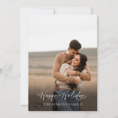 Elegante botanische foto feestdagenkaart (Voorkant)