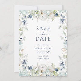 Elegante botanische foto save the date