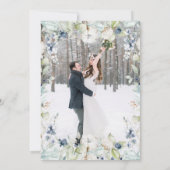 Elegante botanische foto save the date (Achterkant)