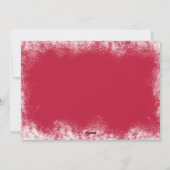 Elegante botanische fotocollage rode kerst feestdagenkaart (Achterkant)