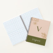 Elegante Botanische Gepersonaliseerde - Genoemd me Notitieboek (Binnen)