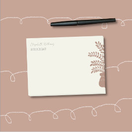 Elegante botanische gepersonaliseerde Post-It-noti Post-it® Notes