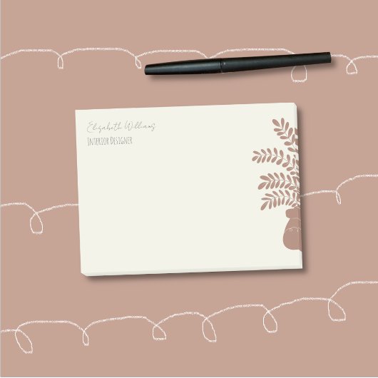 Elegante botanische gepersonaliseerde Post-It-noti Post-it® Notes