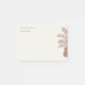 Elegante botanische gepersonaliseerde Post-It-noti Post-it® Notes (Voorkant)