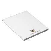Elegante Botanische Gouden Bij Persoonlijk  Notitieblok (Schuin)