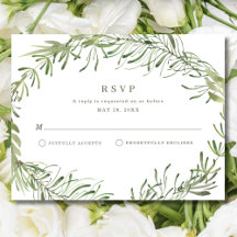 Elegante Botanische Groene Huwelijks 