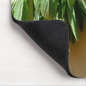 Elegante botanische groene kruiden bladeren salie muismat (Hoek)