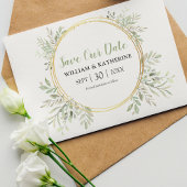 Elegante Botanische Groenelementen Save The Date