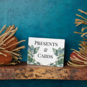 Elegante botanische groentegroenen blad fotoplaat (Zijkant)