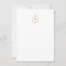 Elegante Botanische Hanger Crest Initiaal Monogram