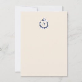 Elegante Botanische Hanger Crest Initiaal Monogram Notitiekaartje