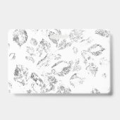 Elegante botanische hangmapset badge (Achterkant)