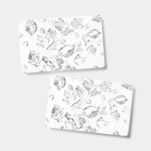 Elegante botanische hangmapset badge (Voor- en achterkant)