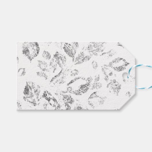 Elegante botanische hangmapset cadeaulabel (Voorkant (Horizontaal))