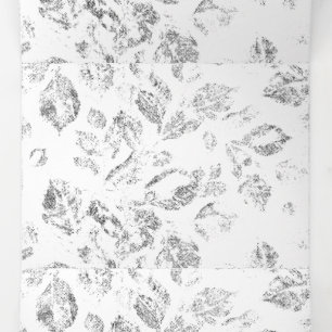 Elegante botanische hangmapset drieluik wenskaart