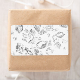 Elegante botanische hangmapset etiket