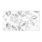 Elegante botanische hangmapset etiket (Voorkant)