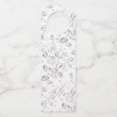 Elegante botanische hangmapset flessenhanger (Achterkant)