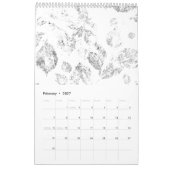 Elegante botanische hangmapset kalender (Feb 2027)
