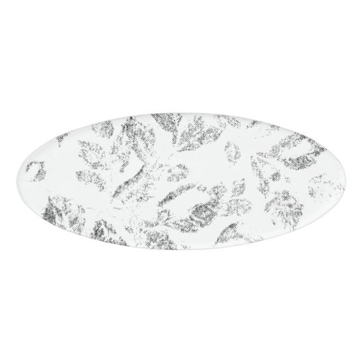 Elegante botanische hangmapset naambadge (Voorkant)