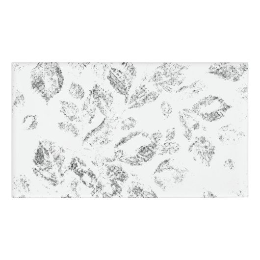 Elegante botanische hangmapset naambadge (Voorkant)