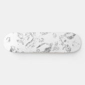 Elegante botanische hangmapset persoonlijk skateboard (Horizontaal)