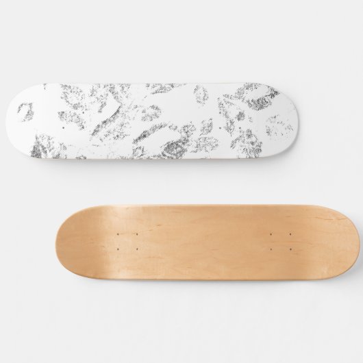 Elegante botanische hangmapset persoonlijk skateboard (Horizontaal)