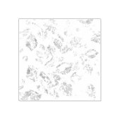 Elegante botanische hangmapset rubberstempel (Afrduk)