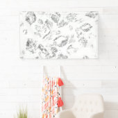 Elegante botanische hangmapset spandoek (Insitu)