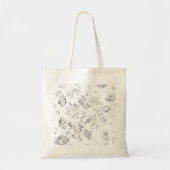 Elegante botanische hangmapset tote bag (Voorkant)