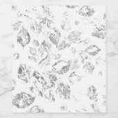 Elegante botanische hangmapset wijn etiket (Enkel label)