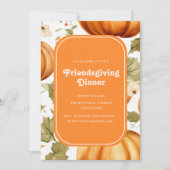 elegante botanische herfst Friendsgiving Kaart (Voorkant)