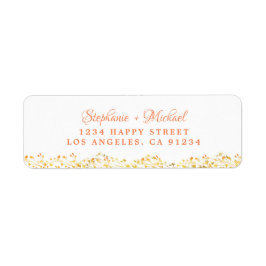 Elegante Botanische Herfst Greenery bladeren Etiket