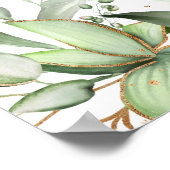 Elegante botanische herinnering poster (Hoek)