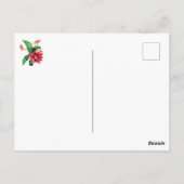 Elegante  Botanische Kerst Cactus Flower Briefkaart (Achterkant)