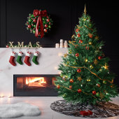 Elegante Botanische Kerst Kerstboom Rok
