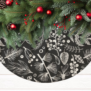 Elegante Botanische Kerst Kerstboom Rok